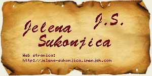Jelena Sukonjica vizit kartica